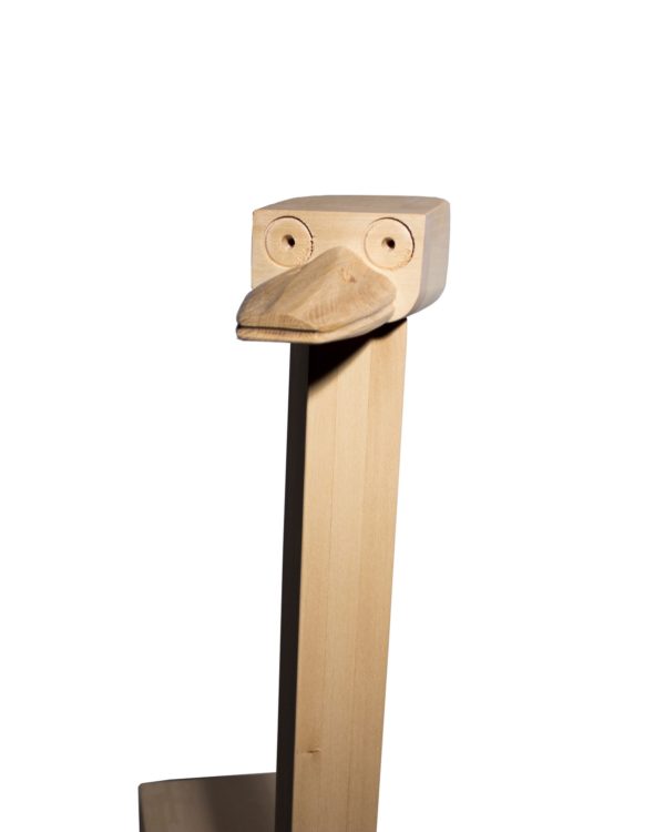Ostrich from wood